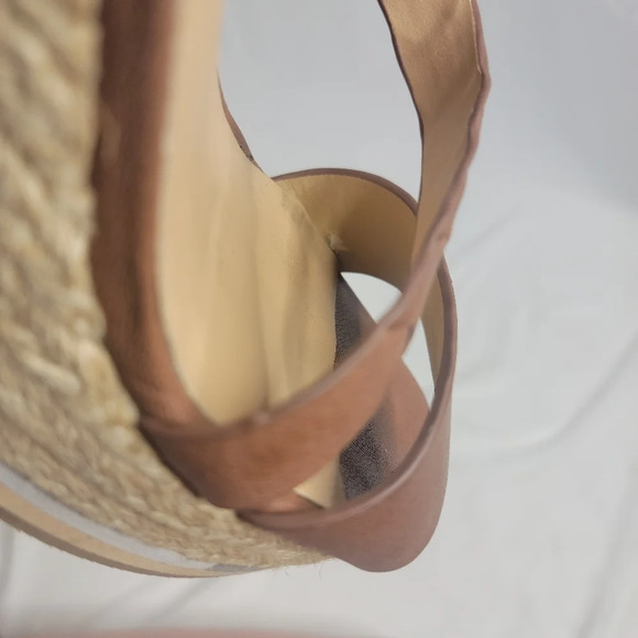 Joe's | Rane Wedge Brown Leather Ankle Strap size 9.5 - Picture 12 of 13